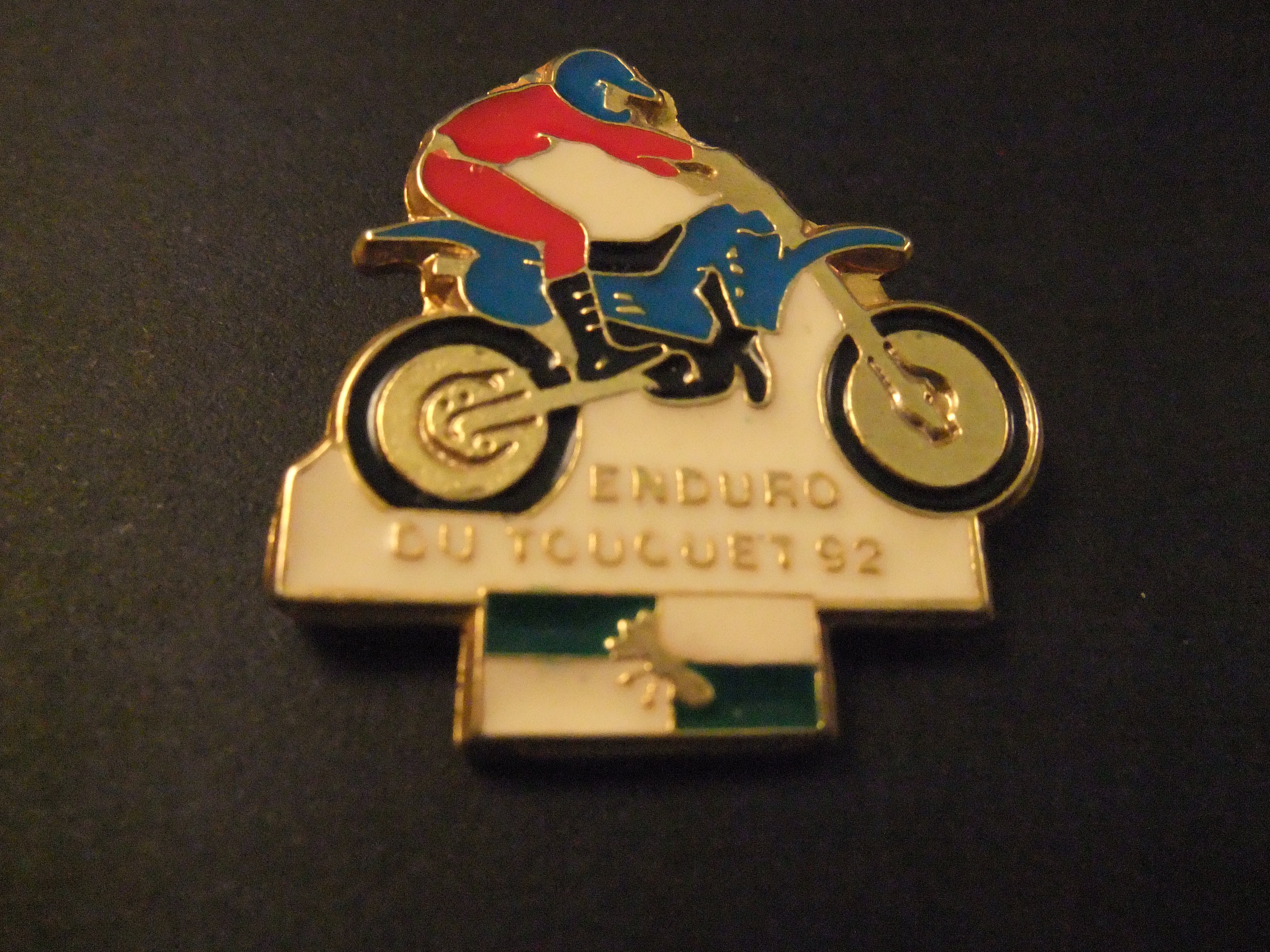 Enduro (tak van de motorsport ) ontstaan uit de speedtrial, du touquet 1992, winnaar Yann Guédard ( 250 cc klasse)
